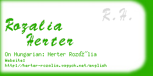 rozalia herter business card